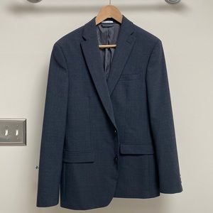 Bar III Men’s 40R Slim Fit Wool Blend Suit Jacket (Charcoal)